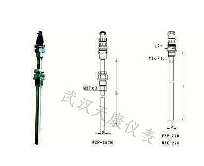 航空插头热电阻:WZP-270、WZP-269、WZP-267、WZP-260